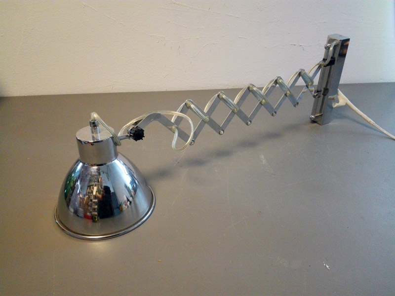 aplique flexo pared hogar taller metal rosca e14 15.5x34-65x16 1u